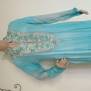 Indian, pakistani women fancy maxi.